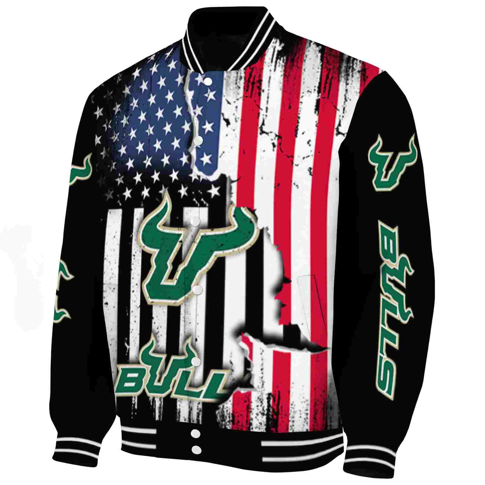 south florida bulls patriotic theme black jacket best selling jacketwow south florida bulls patriotic theme black jacket best selling jacketwow