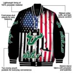south florida bulls patriotic theme black jacket best selling jacketwow