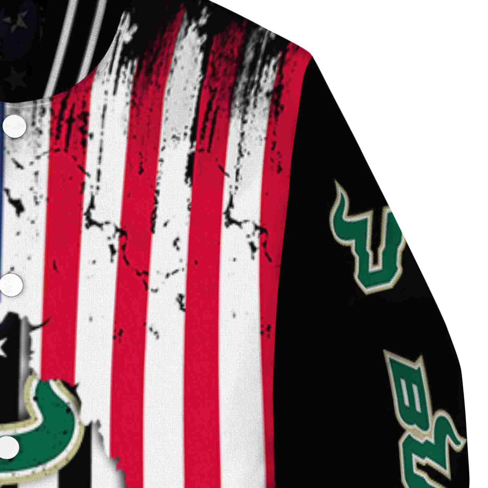 south florida bulls patriotic theme black jacket premium grade jacketwow south florida bulls patriotic theme black jacket premium grade jacketwow