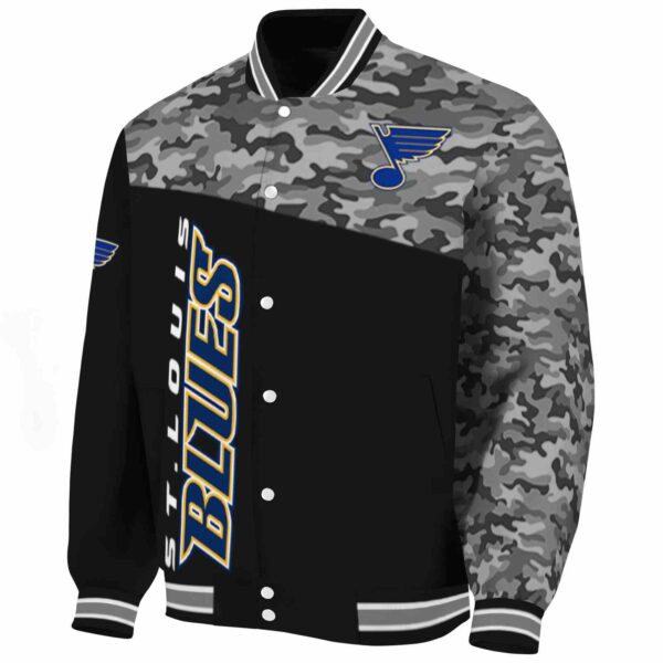 st louis blues camo patchwork black jacket best selling jacketwow