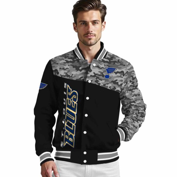 st louis blues camo patchwork black jacket high quality jacketwow