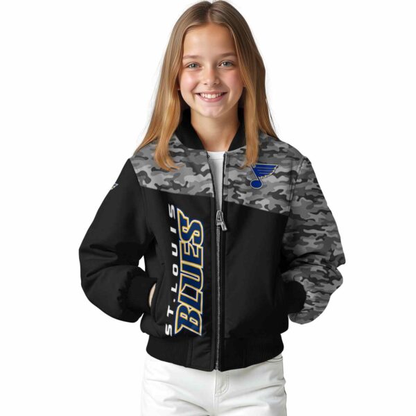 st louis blues camo patchwork black jacket top rated jacketwow