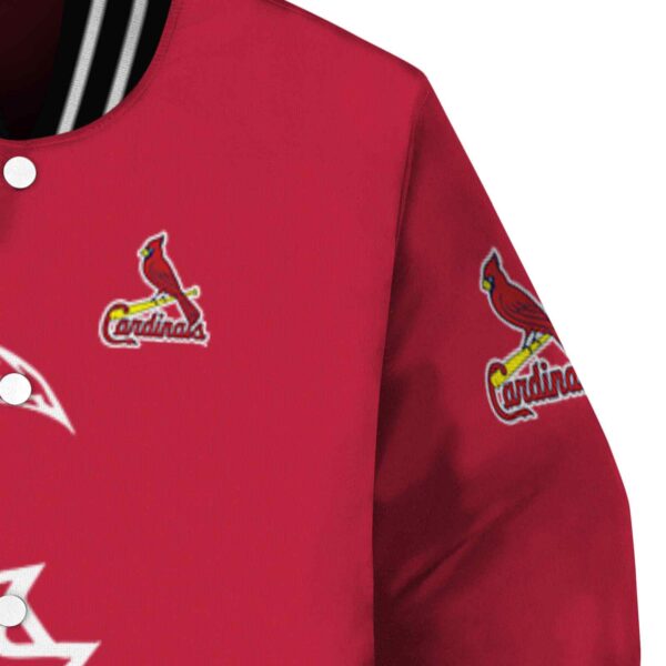 st louis cardinals tribal art red white black jacket premium grade jacketwow
