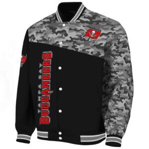 tampa bay buccaneers camo patchwork black jacket best selling jacketwow