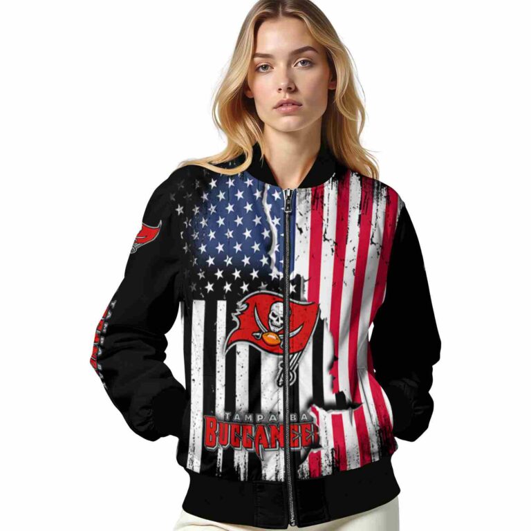 tampa bay buccaneers patriotic theme black jacket latest model jacketwow