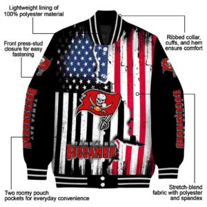 tampa bay buccaneers patriotic theme black jacket new arrival jacketwow