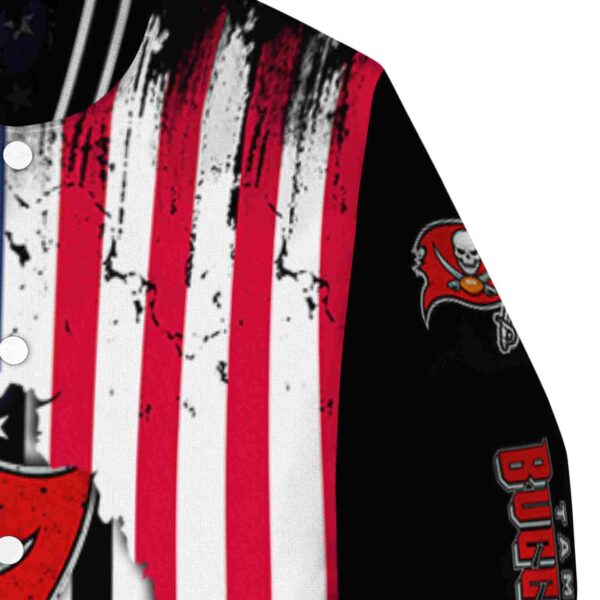 tampa bay buccaneers patriotic theme black jacket premium grade jacketwow