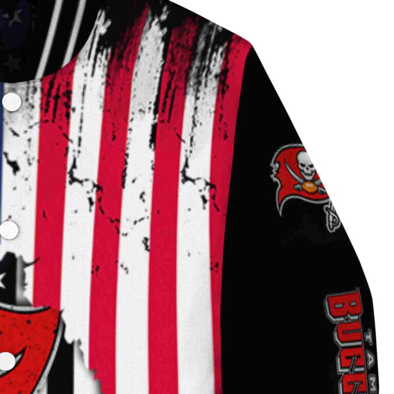 tampa bay buccaneers patriotic theme black jacket premium grade jacketwow