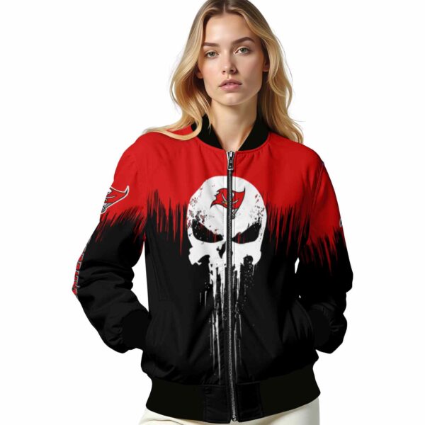 tampa bay buccaneers punisher skull red black white jacket latest model jacketwow