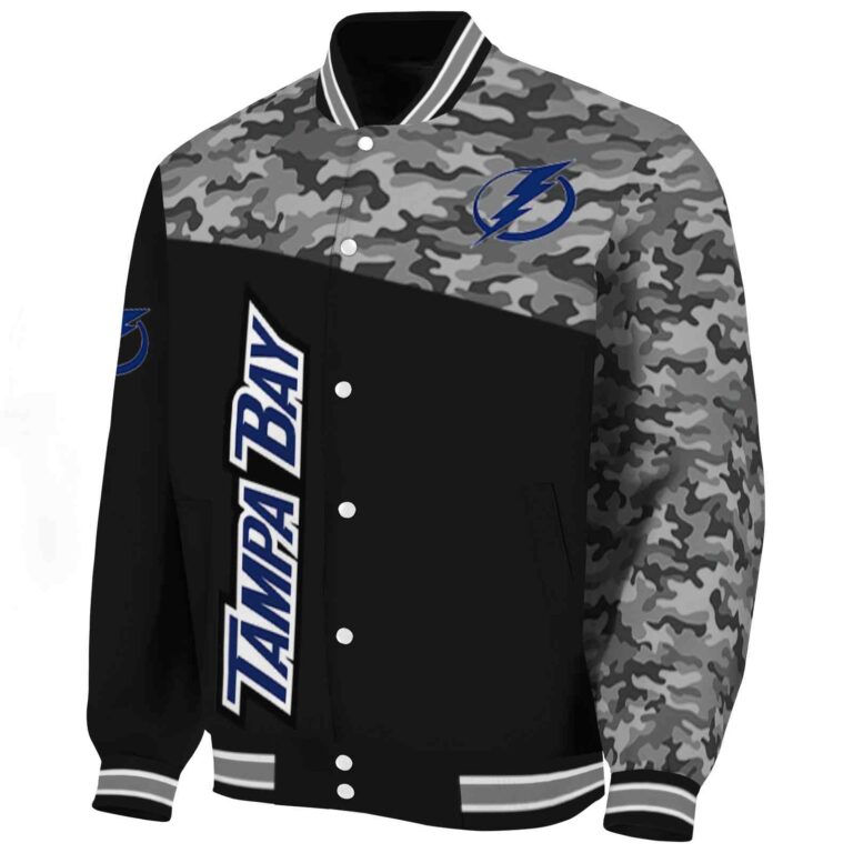 tampa bay lightning camo patchwork black jacket best selling jacketwow