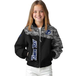 tampa bay lightning camo patchwork black jacket top rated jacketwow