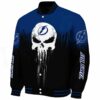 tampa bay lightning punisher skull blue black white jacket best selling jacketwow