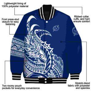 tampa bay lightning tribal art blue white black jacket new arrival jacketwow