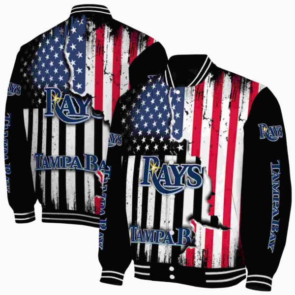 tampa bay rays patriotic theme black jacket fashion forward jacketwow