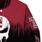 temple owls punisher skull red black white jacket best selling jacketwow