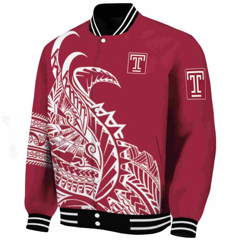 temple owls tribal art red white black jacket best selling jacketwow