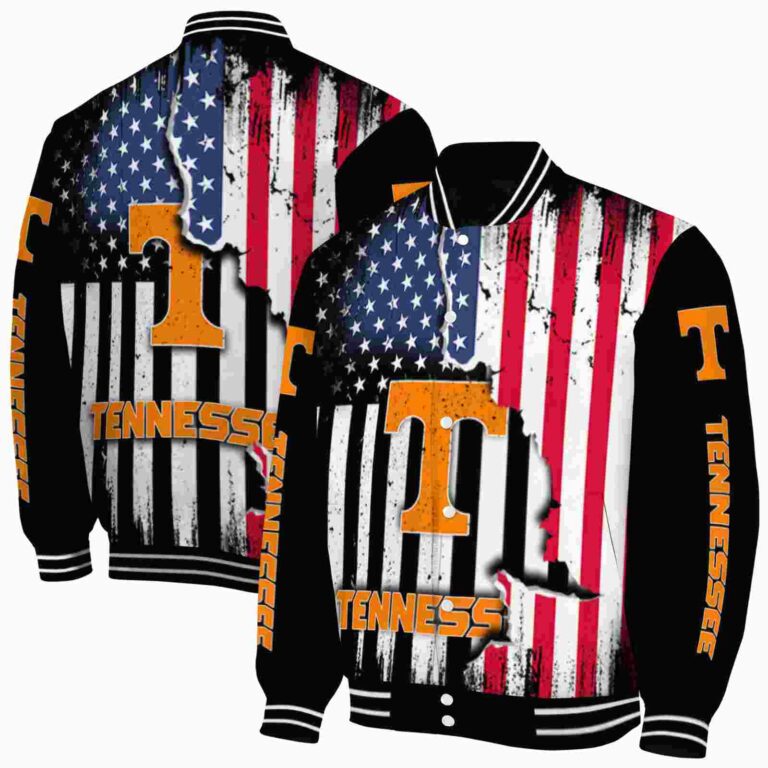 tennessee volunteers patriotic theme black jacket fashion forward jacketwow