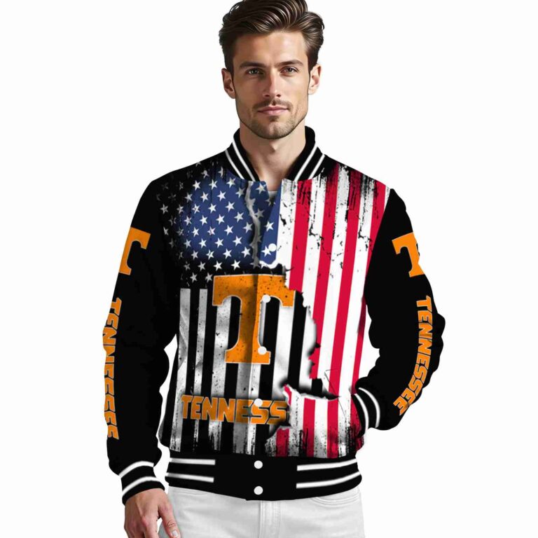 tennessee volunteers patriotic theme black jacket high quality jacketwow