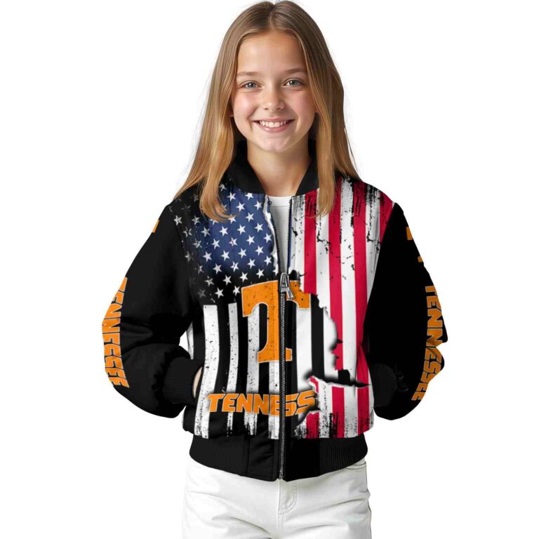 tennessee volunteers patriotic theme black jacket top rated jacketwow