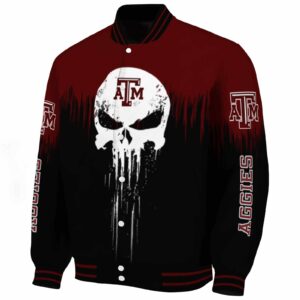 texas am aggies punisher skull maroon black white jacket best selling jacketwow