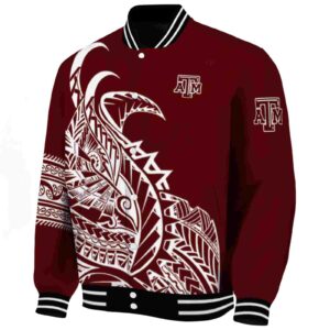 texas am aggies tribal art maroon white black jacket best selling jacketwow