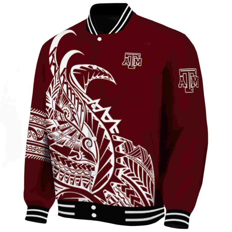 texas am aggies tribal art maroon white black jacket best selling jacketwow