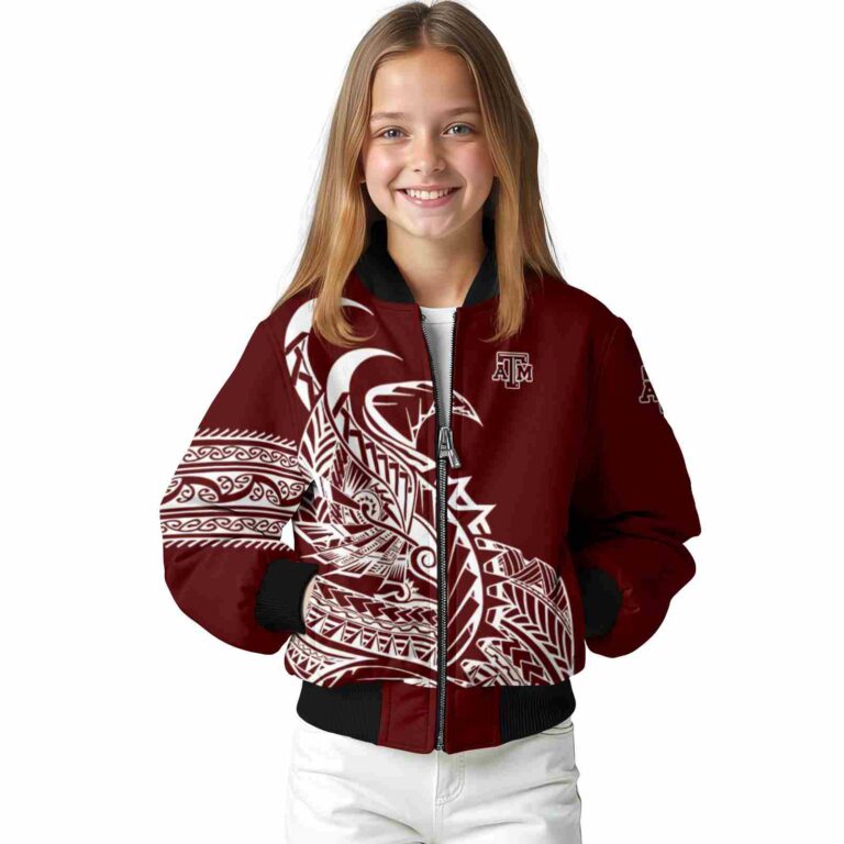 texas am aggies tribal art maroon white black jacket top rated jacketwow