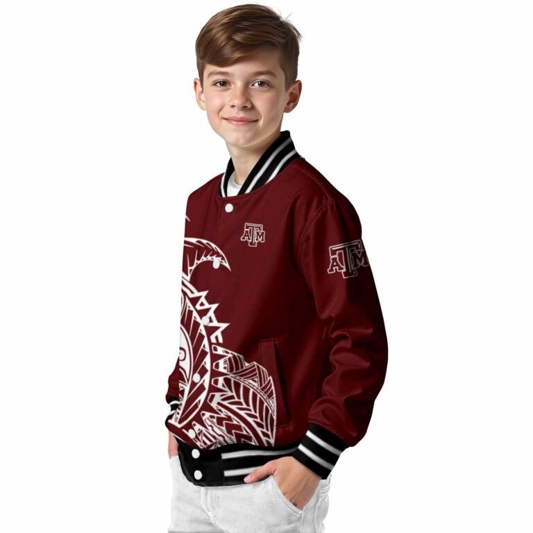 texas am aggies tribal art maroon white black jacket trendy jacketwow