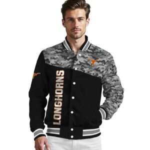 texas longhorns camo patchwork black jacket high quality jacketwow