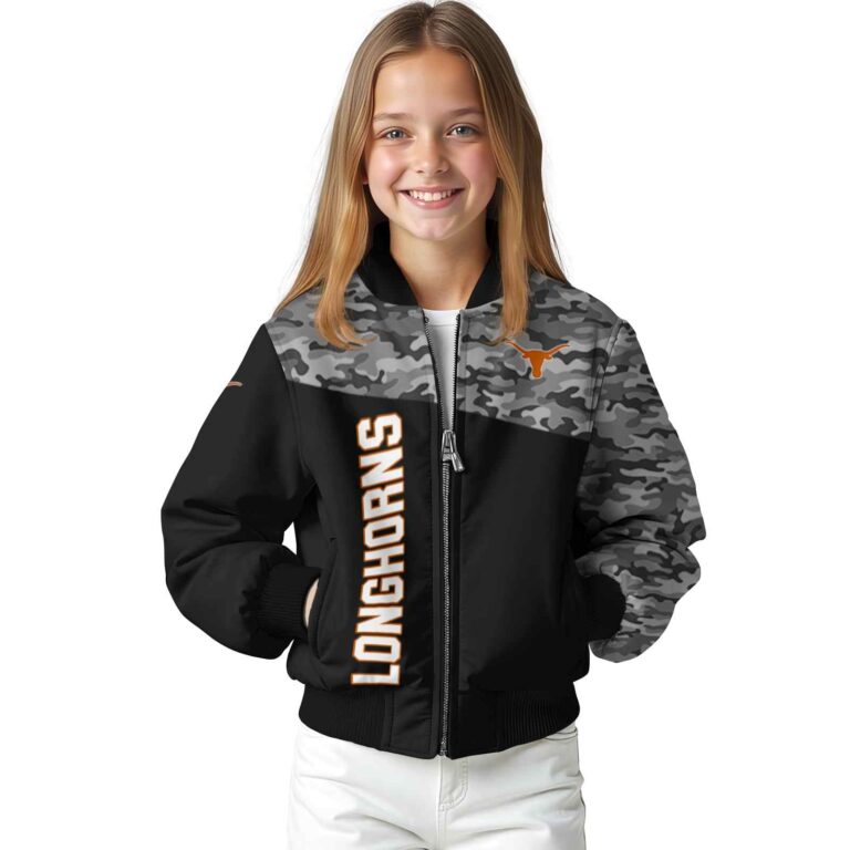 texas longhorns camo patchwork black jacket top rated jacketwow