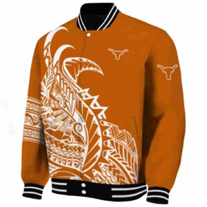 texas longhorns tribal art orange white black jacket best selling jacketwow