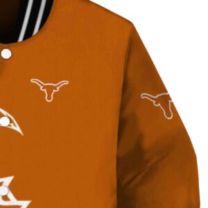 texas longhorns tribal art orange white black jacket premium grade jacketwow