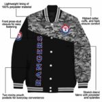 texas rangers camo patchwork black jacket best selling jacketwow