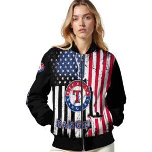 texas rangers patriotic theme black jacket latest model jacketwow