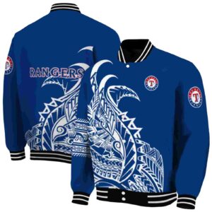 texas rangers tribal art blue white black jacket fashion forward jacketwow