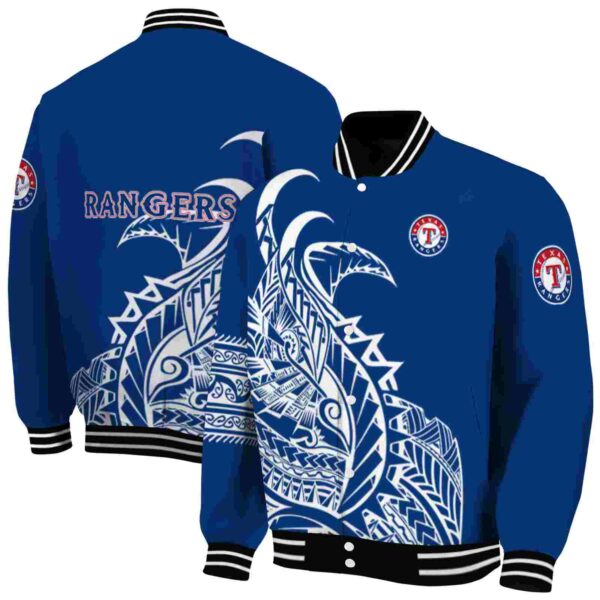 texas rangers tribal art blue white black jacket fashion forward jacketwow
