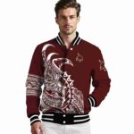 texas state bobcats tribal art maroon white black jacket best selling jacketwow