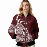 texas state bobcats tribal art maroon white black jacket best selling jacketwow
