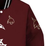 texas state bobcats tribal art maroon white black jacket best selling jacketwow
