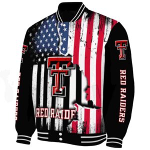 texas tech red raiders patriotic theme black jacket best selling jacketwow