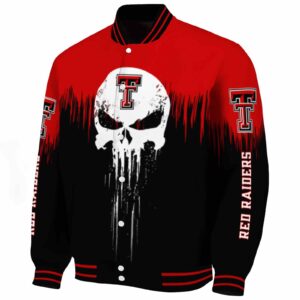 texas tech red raiders punisher skull red black white jacket best selling jacketwow