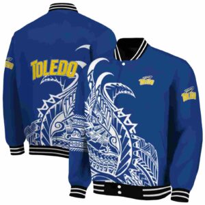 toledo rockets tribal art blue white black jacket fashion forward jacketwow