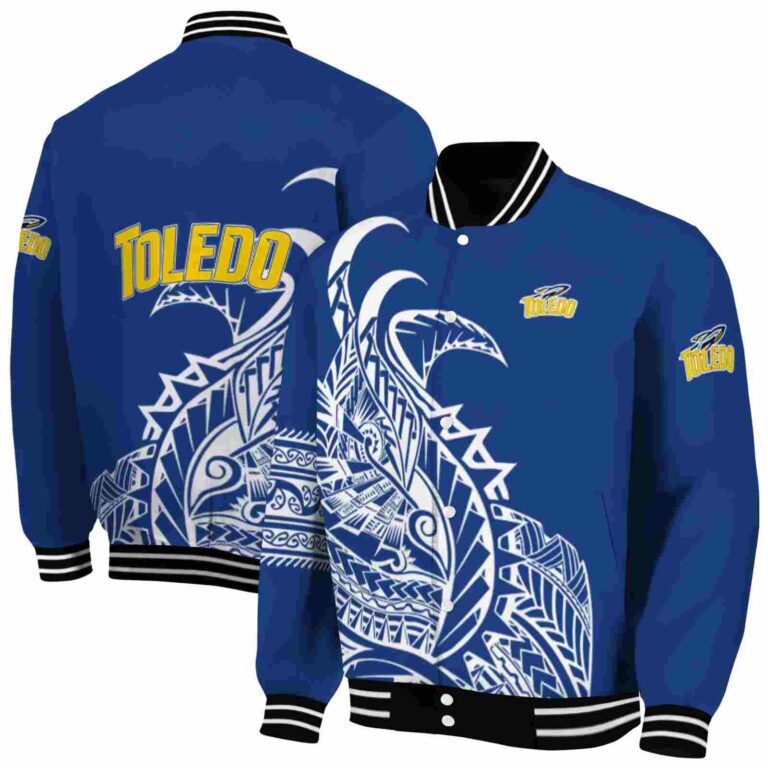 toledo rockets tribal art blue white black jacket fashion forward jacketwow
