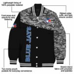 toronto blue jays camo patchwork black jacket best selling jacketwow
