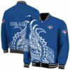 toronto blue jays tribal art blue white black jacket fashion forward jacketwow
