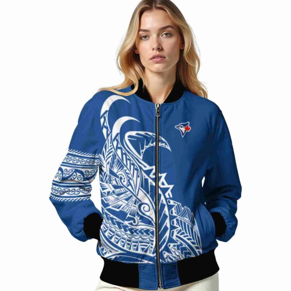 toronto blue jays tribal art blue white black jacket latest model jacketwow