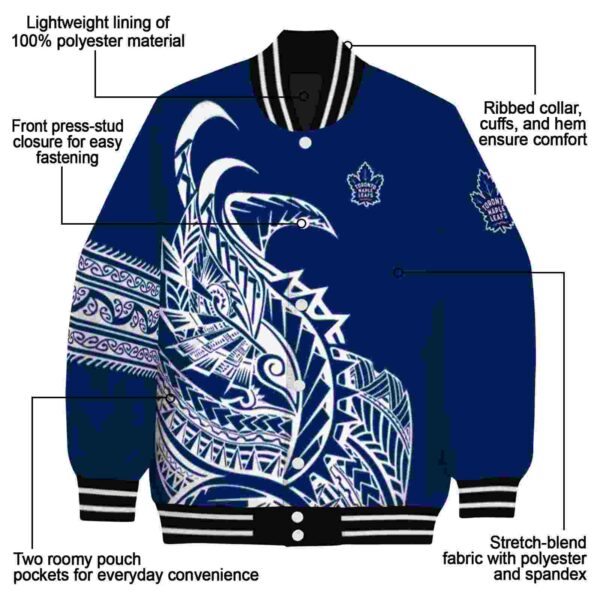 toronto maple leafs tribal art blue white black jacket new arrival jacketwow