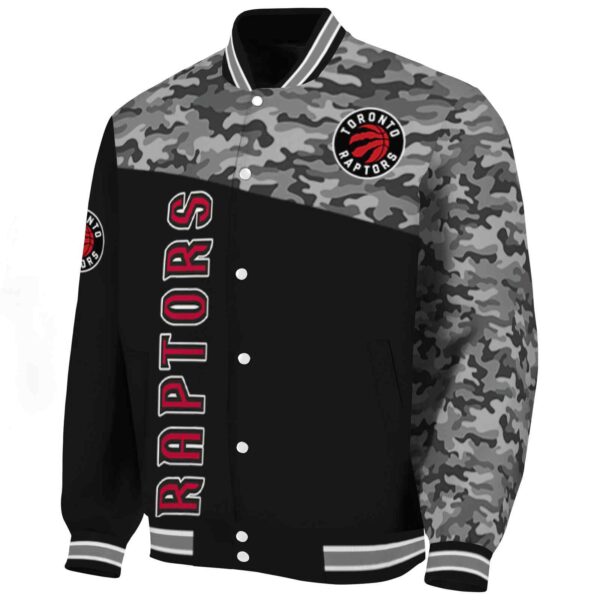 toronto raptors camo patchwork black jacket best selling jacketwow