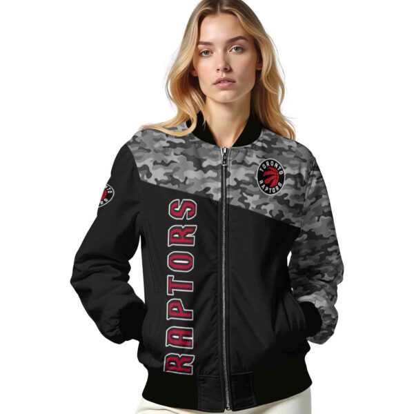 toronto raptors camo patchwork black jacket latest model jacketwow