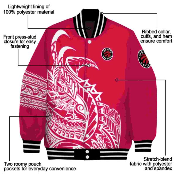 toronto raptors tribal art red white black jacket new arrival jacketwow